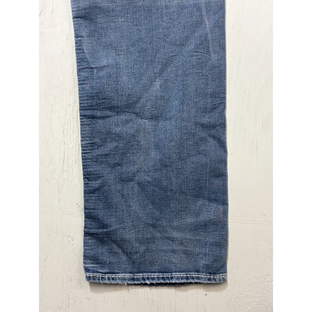 Mens SILVER ZAC Jeans Blue Cotton Blend Stretch Denim Pants Size 36x34